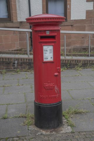 Postbox Lochwinnoch Renfrewshire Scotland United Kingdom