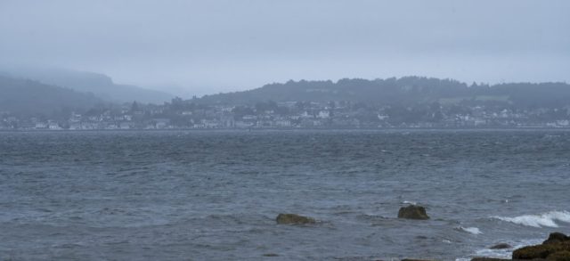 Dunoon from Lundrsion Bay Gourock Inverclyde Scotland Clyde United Kingdom