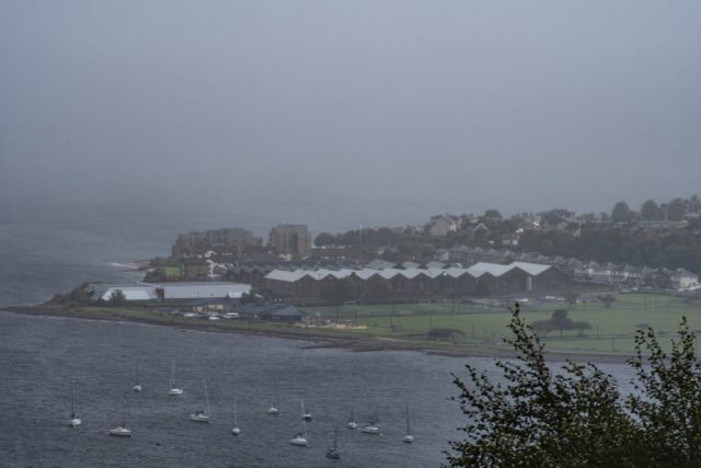 Tower Hill Gourock Dog walking weather Inverclyde Scotland Clyde United Kingdom
