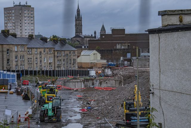 Hector Mcneil House almost gone Greenock Inverclyde Scotland Unted Kingdom