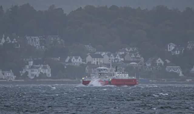 Western Ferry Gourock from dunoon Inverclyde Scotland United Kingdom